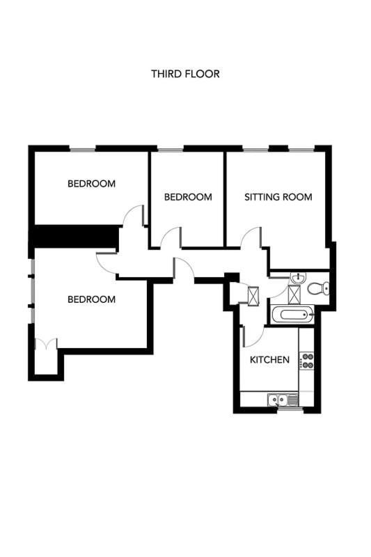 Beautiful Character 3 Bed City Centre Apartment Bath Ngoại thất bức ảnh